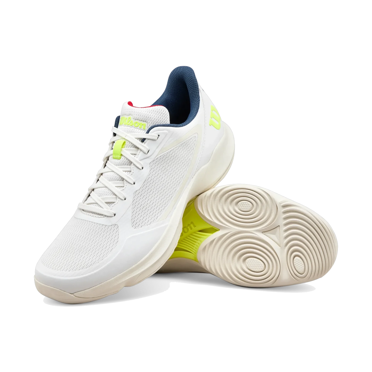 Wilson Hurakn Lite White / Snow men's padel shoes, pair three quarter view