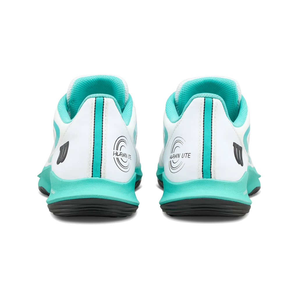 Wilson HURAKN LITE women's padel shoes, white and turquoise