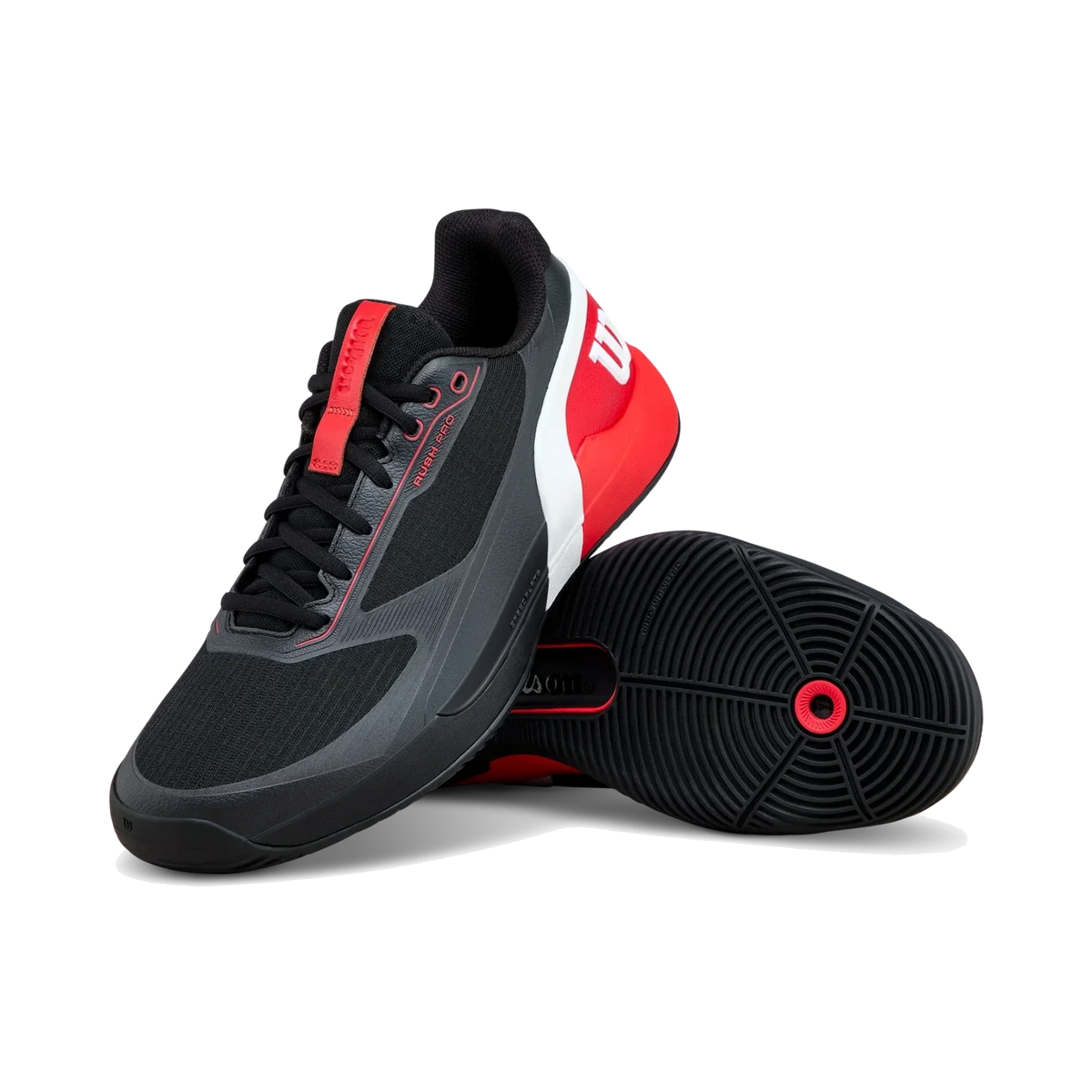 Wilson Rush PRO 5 2026 men's padel shoes, Black/Red
