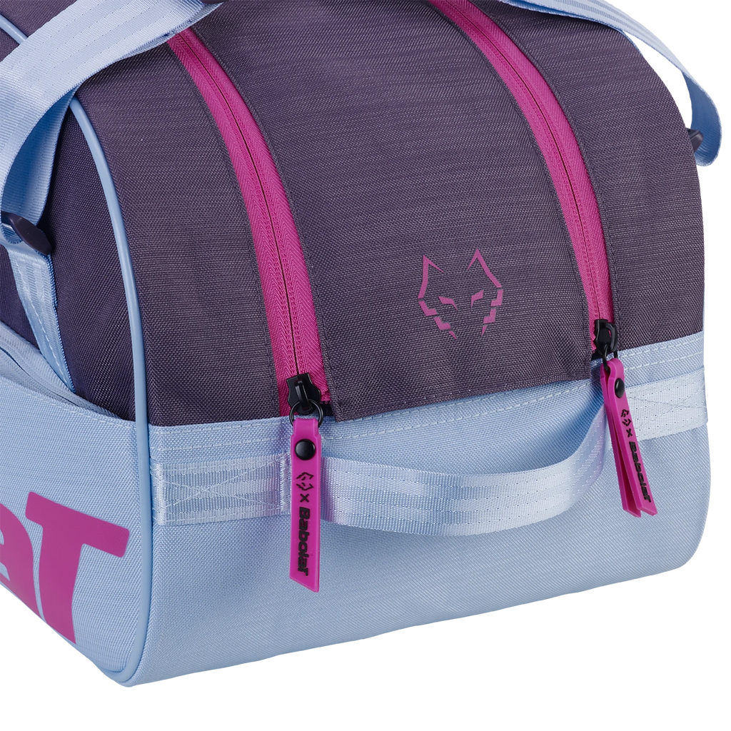 Babolat Court S Juan Lebron Dark Purple / Sky Blue padel bag, detail view