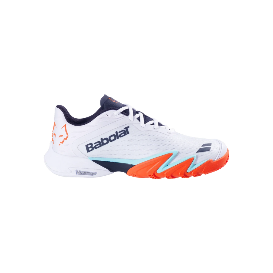 Babolat Premura 3 Lebron Men’s Padel Shoes — White/Orange