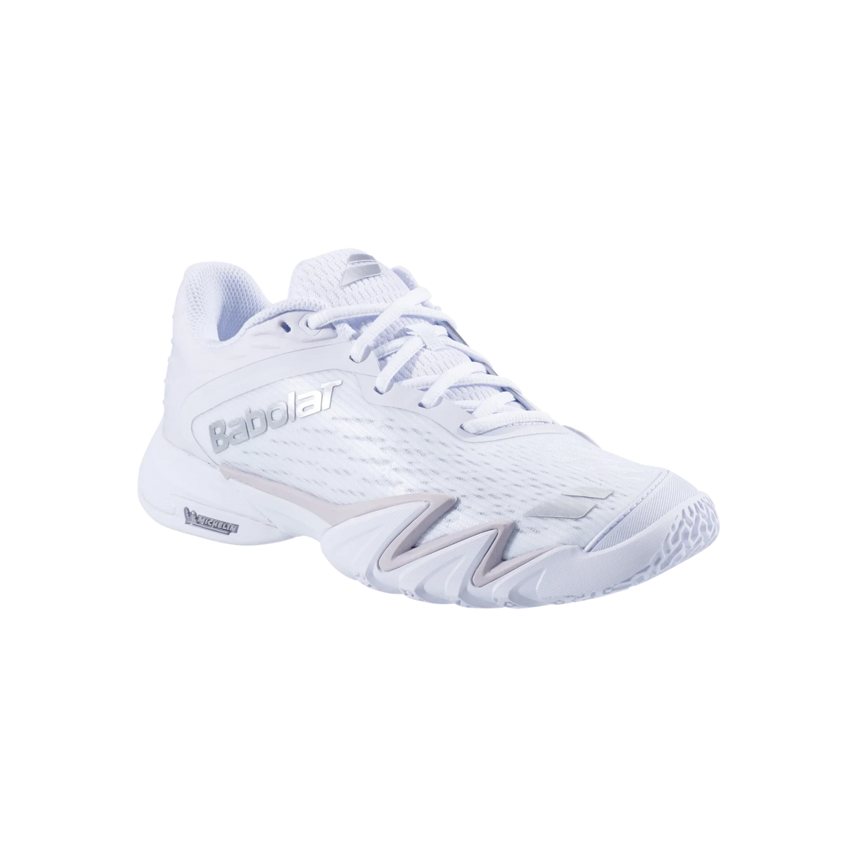 Babolat Premura 3 LeBron women's padel shoes, white and silver