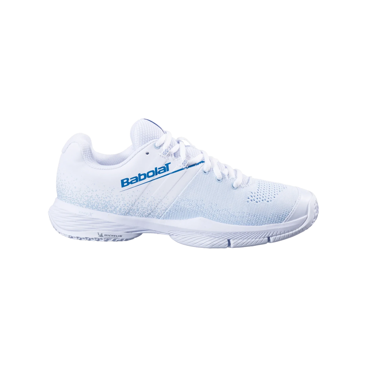 Babolat Sensa women's padel shoes, white and cool blue