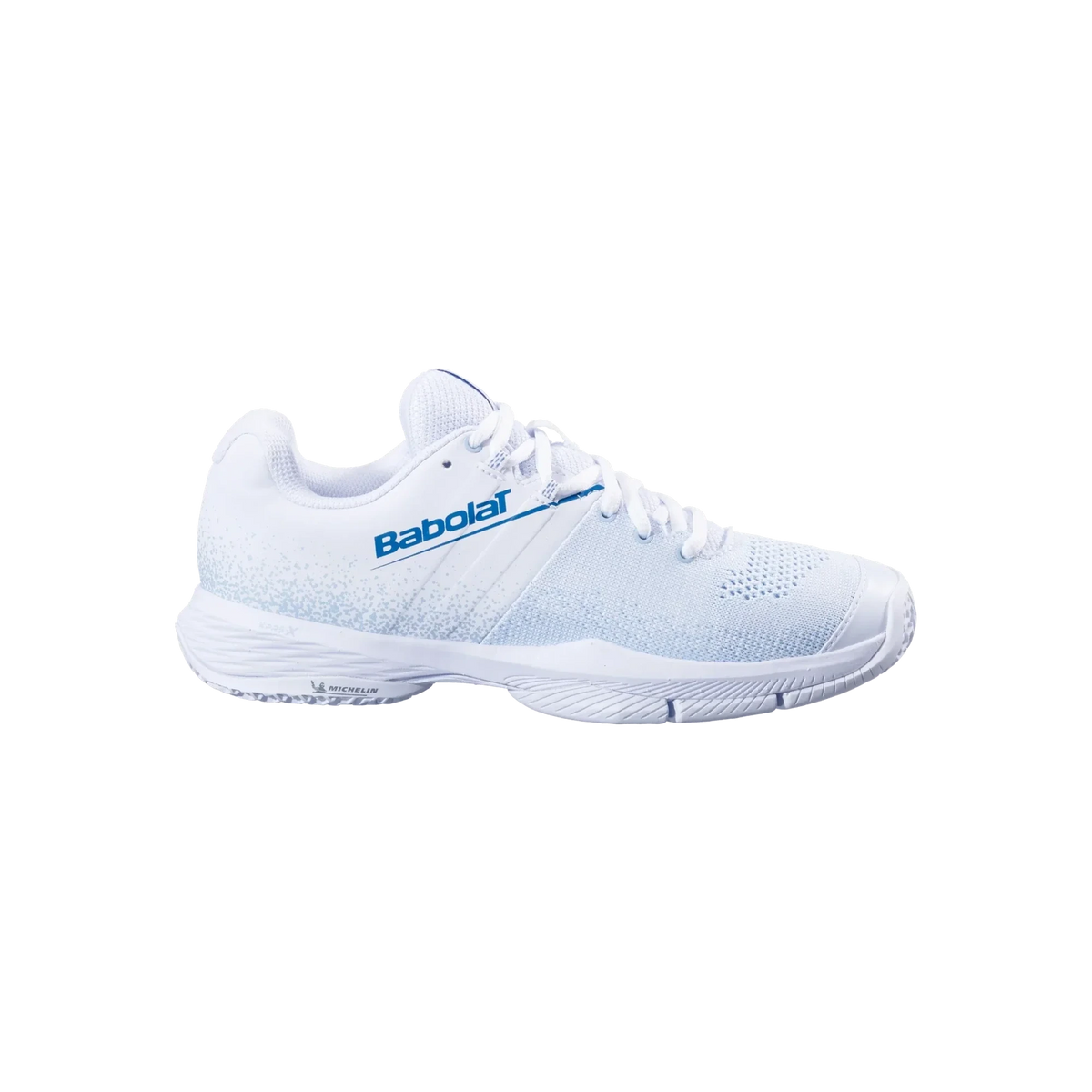 Babolat Sensa women's padel shoes, white and cool blue