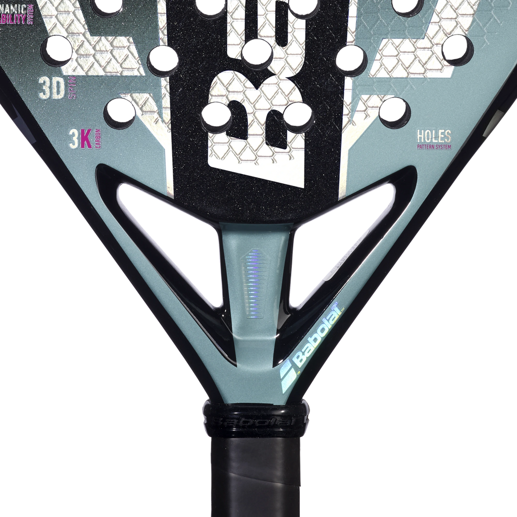 Babolat Viper Juan Lebron 3.1 padel racket throat detail view