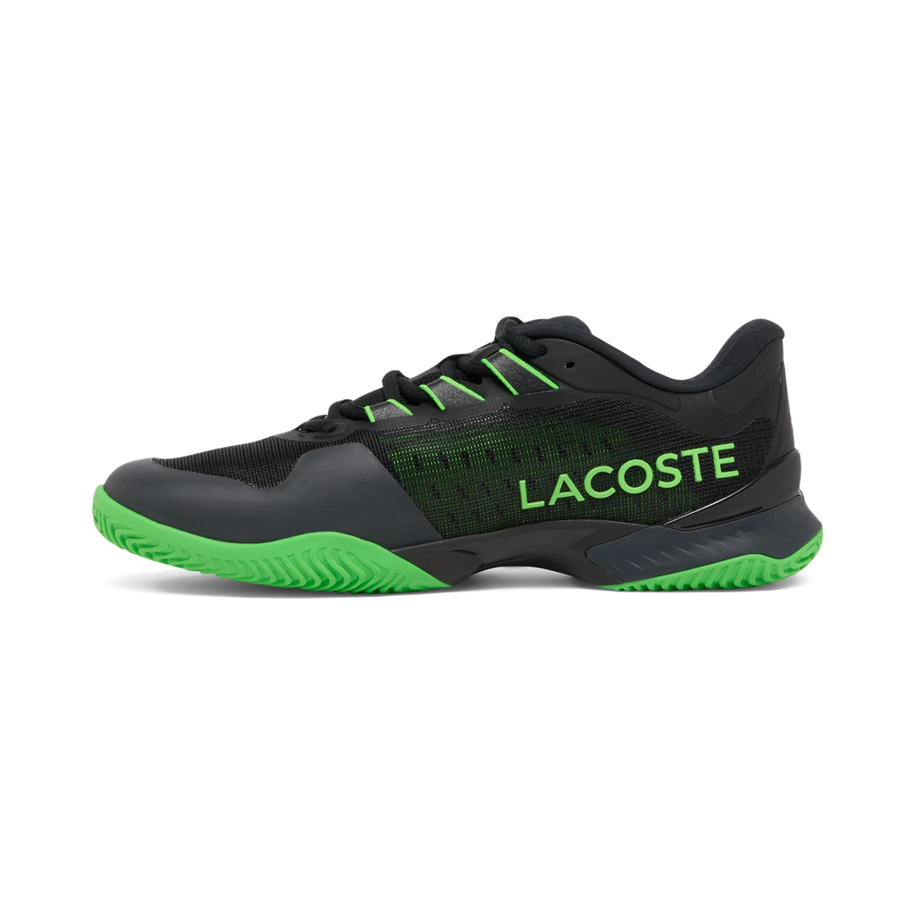 Lacoste AG-LT Ultra black and green men's padel shoes, alternate side view