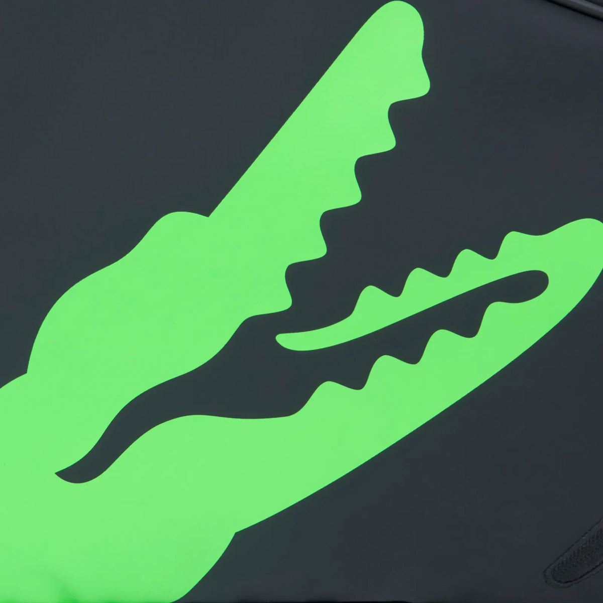 Lacoste L-Paletero black and green padel bag, crocodile logo detail