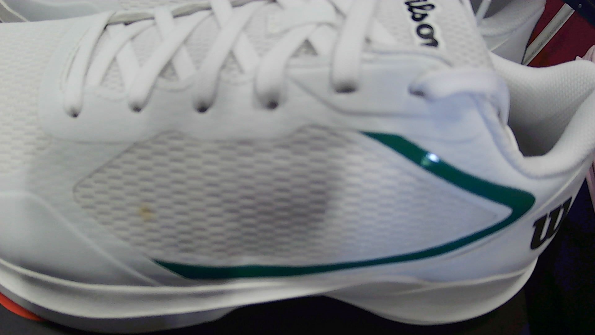 Like-new condition photo — order #13396 left shoe stain