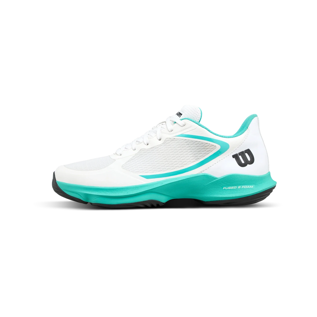 Wilson HURAKN LITE women's padel shoes, white and turquoise