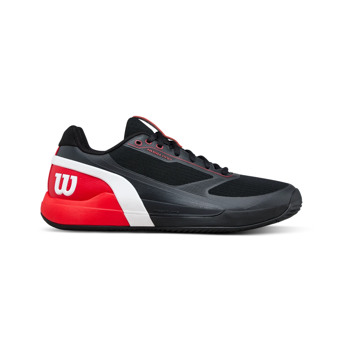 Wilson Rush PRO 5 2026 men's padel shoes, Black/Red