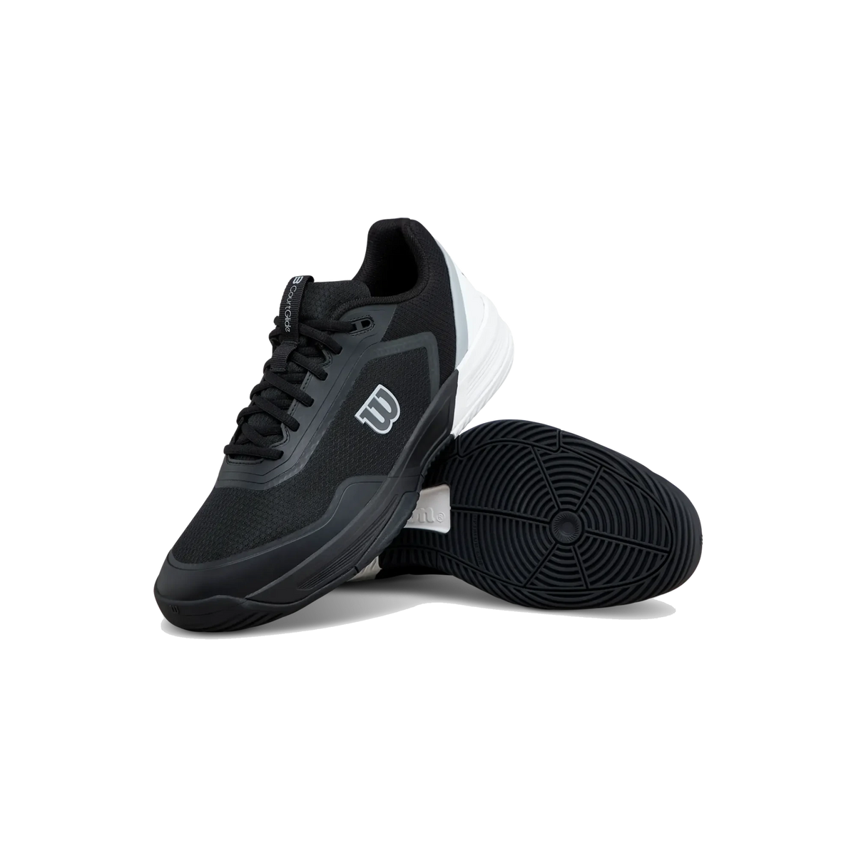 Wilson COURTGLIDE Men Padel Shoes Black/Wh, main angle view