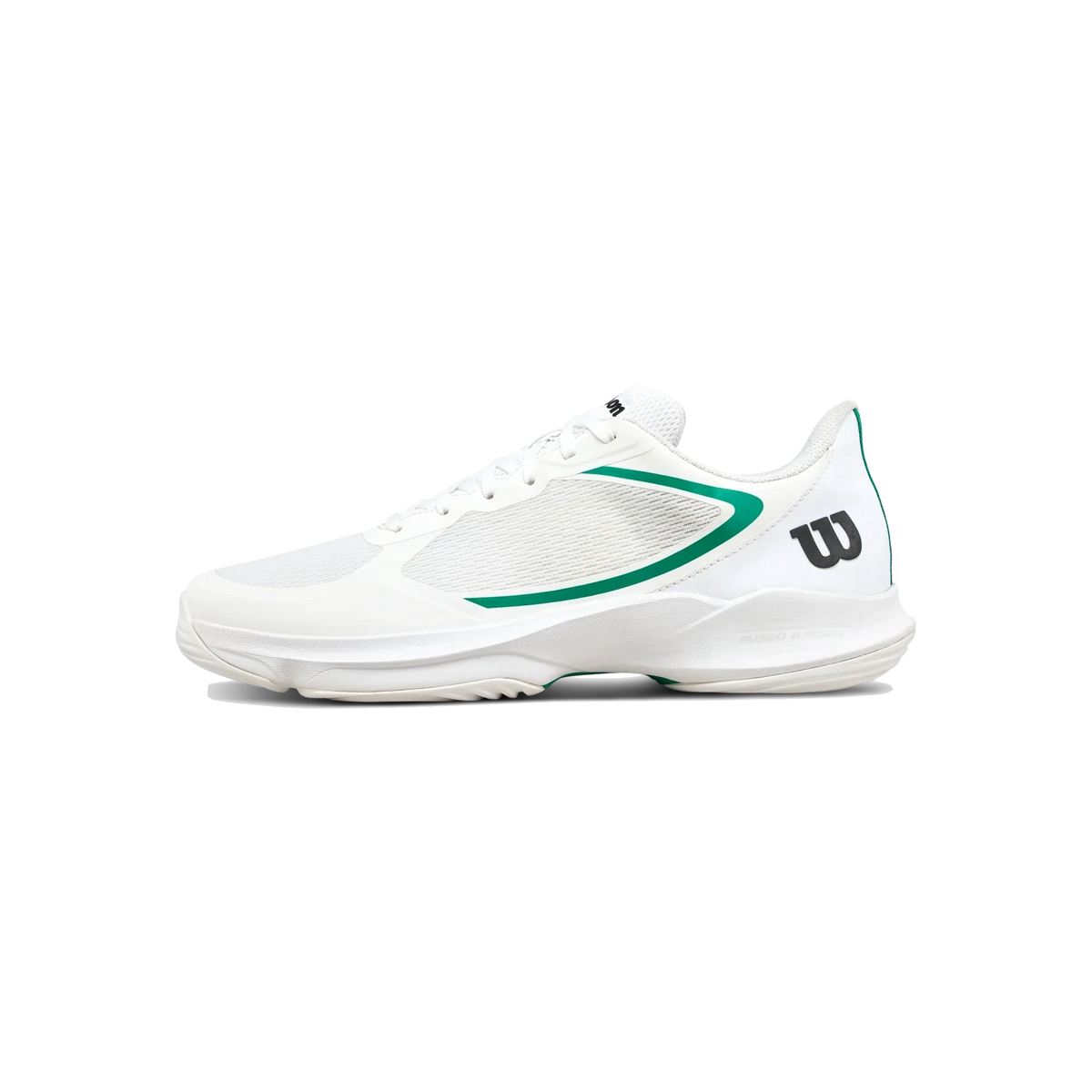 Wilson Hurakn Lite White / Bosphor men's padel shoes, side profile view