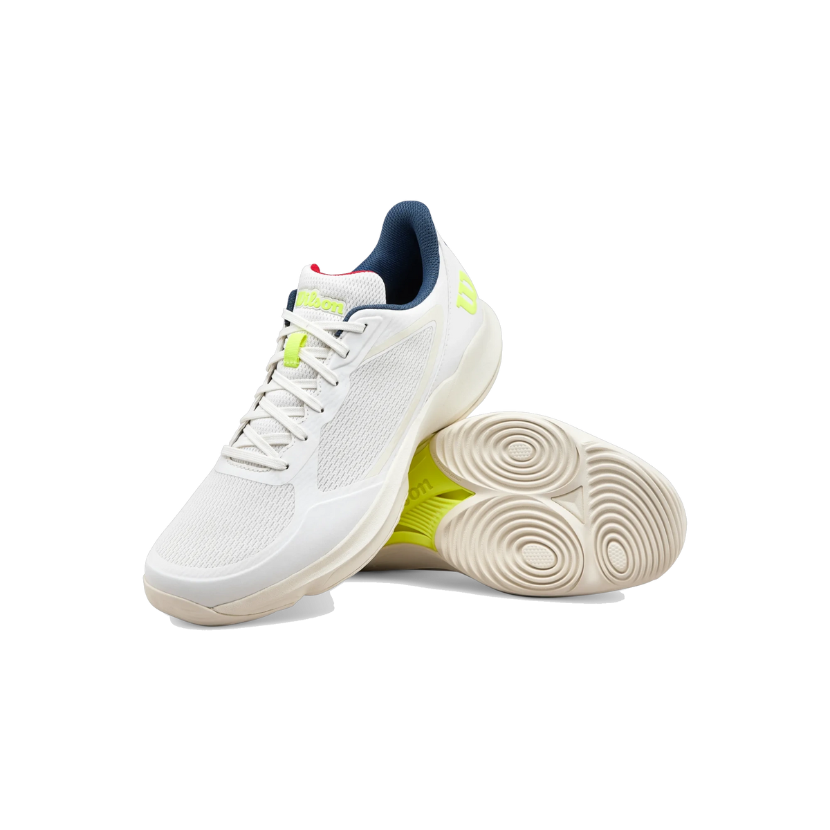 Wilson Hurakn Lite White / Snow men's padel shoes, pair three quarter view