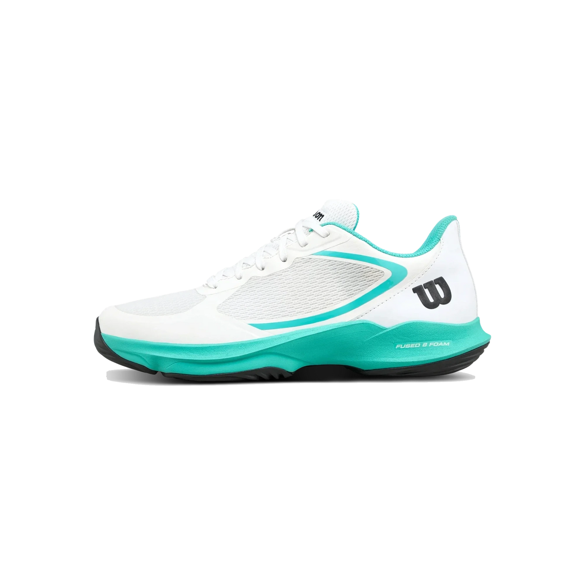 Wilson HURAKN LITE women's padel shoes, white and turquoise