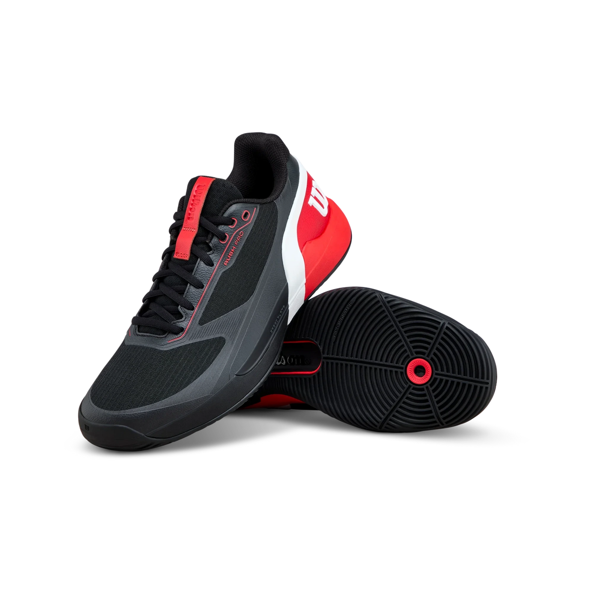 Wilson Rush PRO 5 2026 men's padel shoes, Black/Red